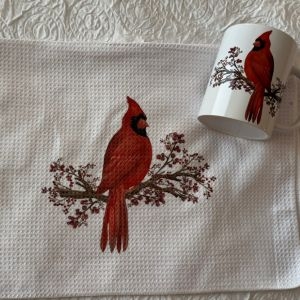 Cardinal Combo Tea towel and Mug Cardinal Combo Tea towel and Mug